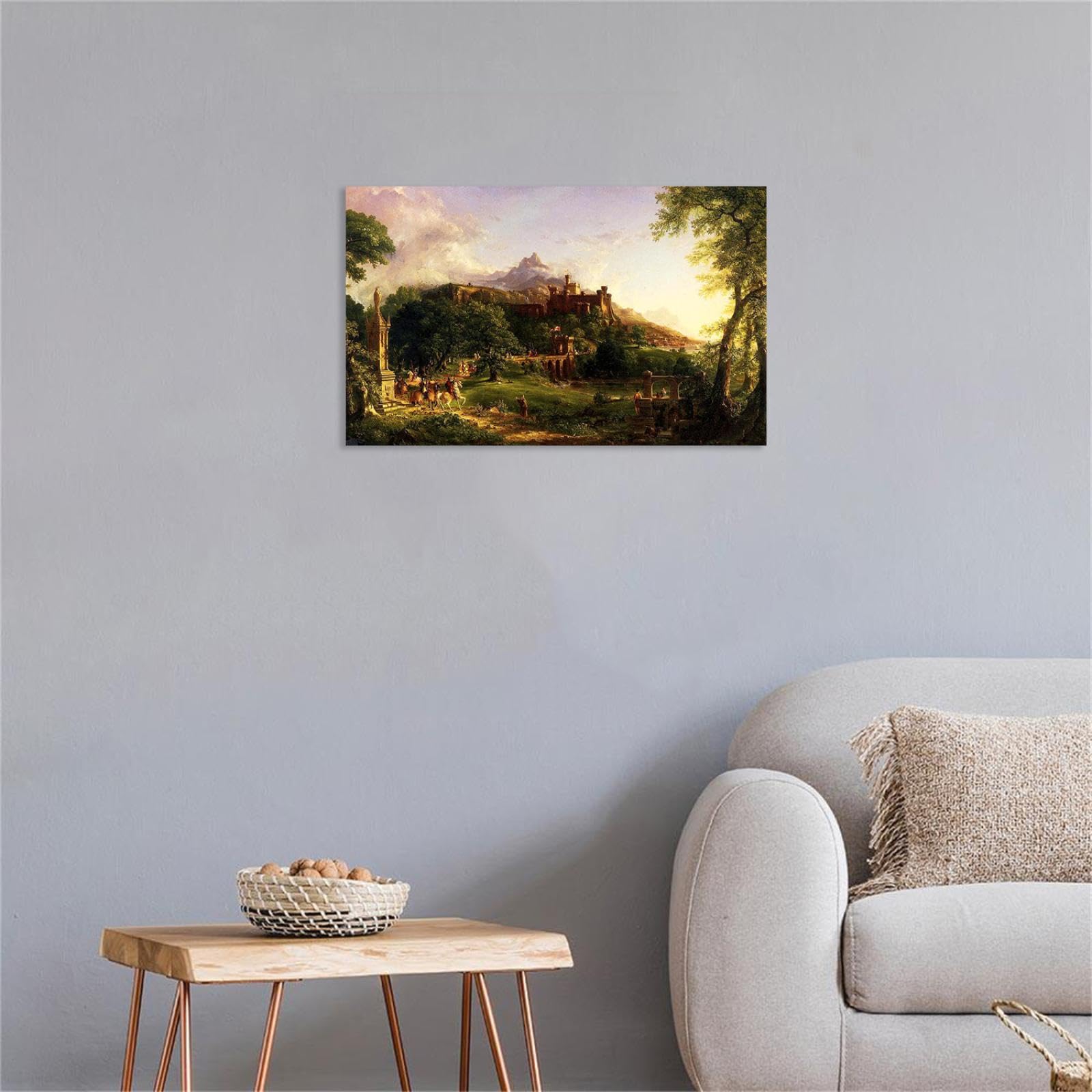 Amazon.com: NHYGJSTX Thomas Cole Painting,The Departure,Print on